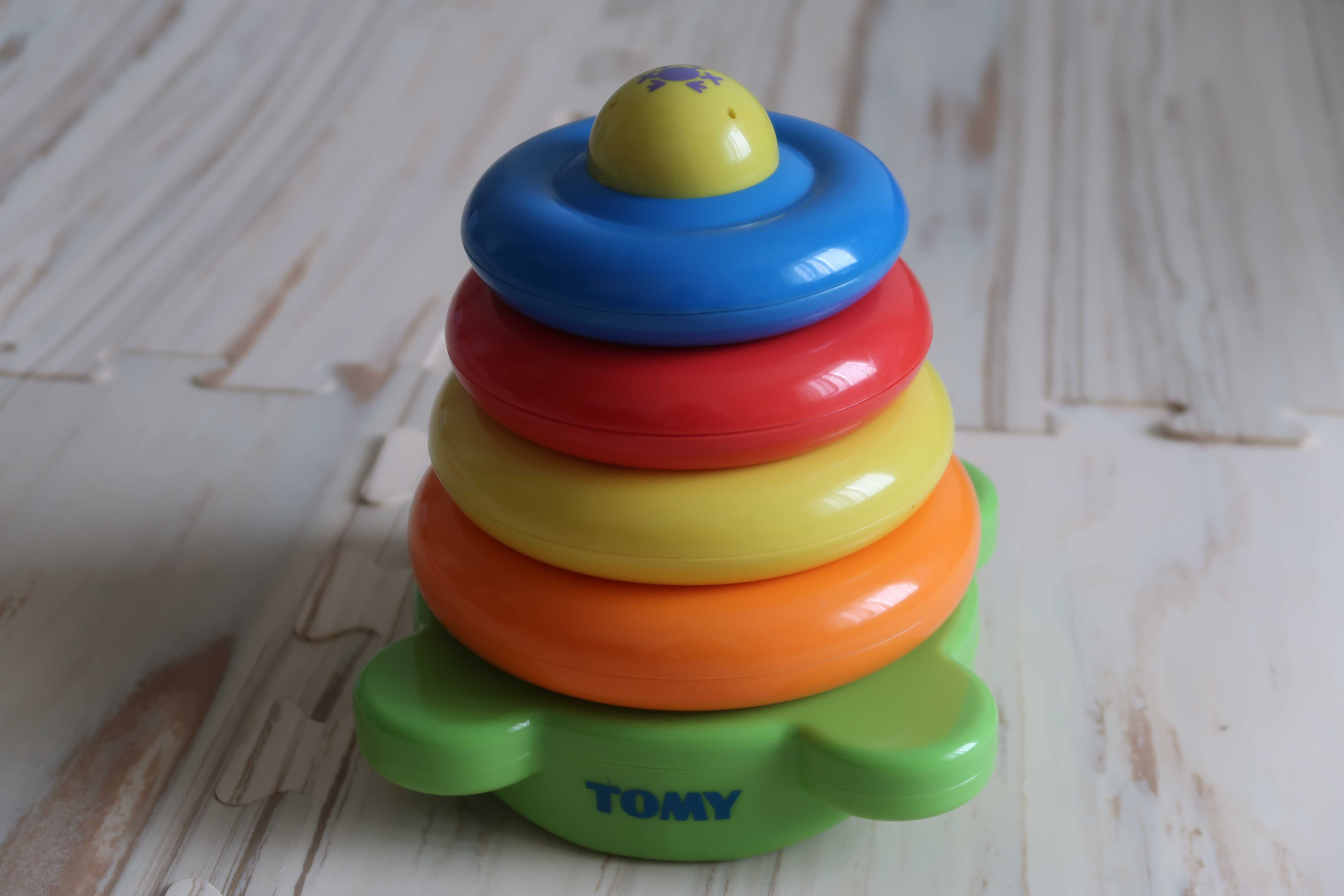 Улитка инерционная Chicco. Говорящий дракон Chicco. Пирамидка TOMY