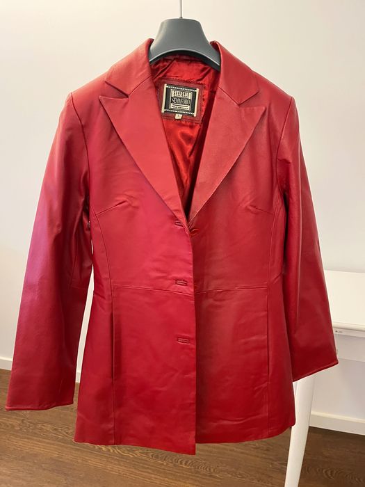 Casaco de Pele vermelho L