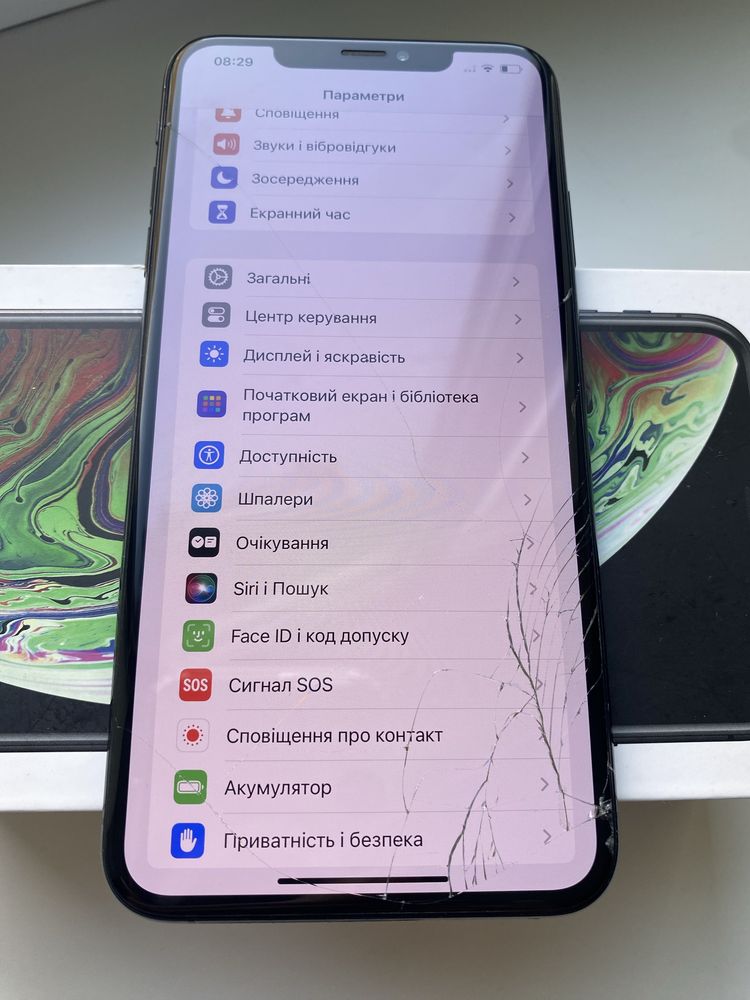 Iphone Xs Max,Space Gray,256 GB з коробкою