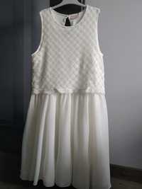 Sukienka elegancka biała, rozm.158-164