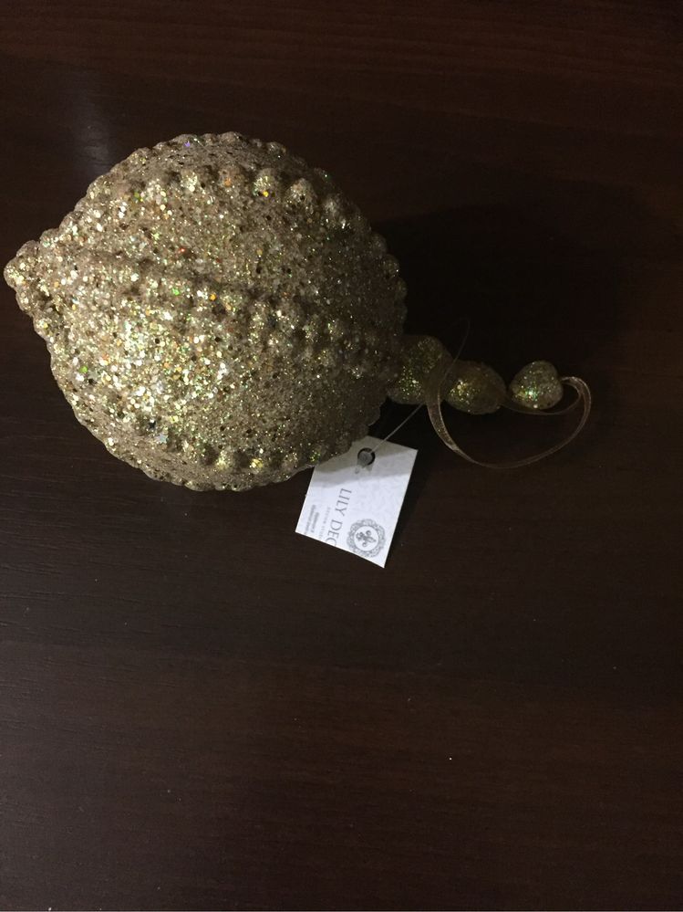 Шары новогодние, дизайнерские, lily decor