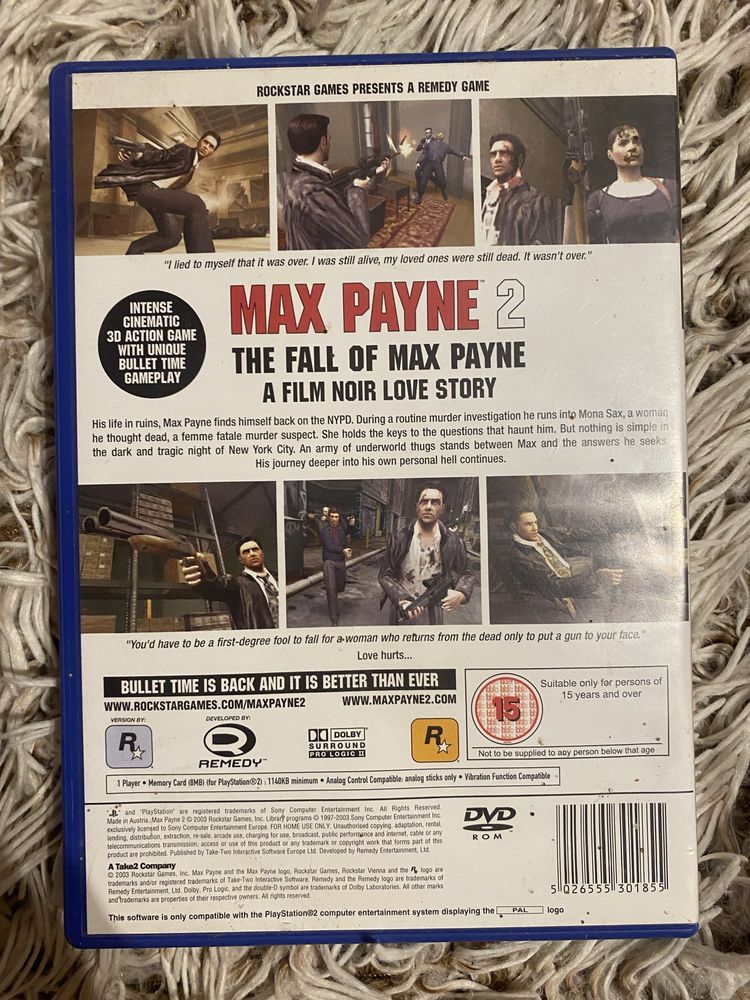 Max Payne 2 PlayStation 2 PS2