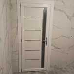 Двері металопластикові для будинку INOX SM05 silver