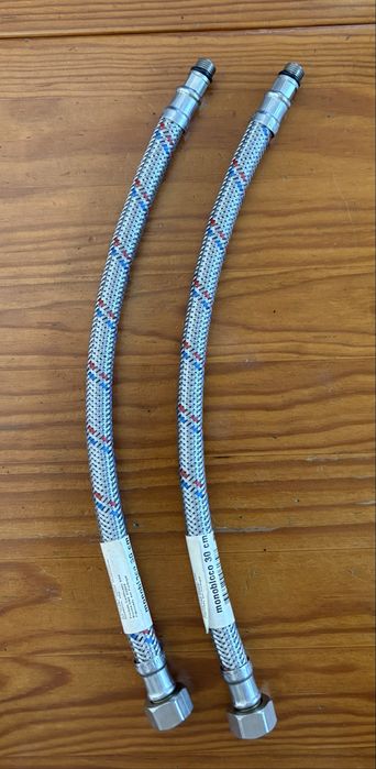 Bicha/Conector de mangueira flexível pia monobloco M/F 30 cm