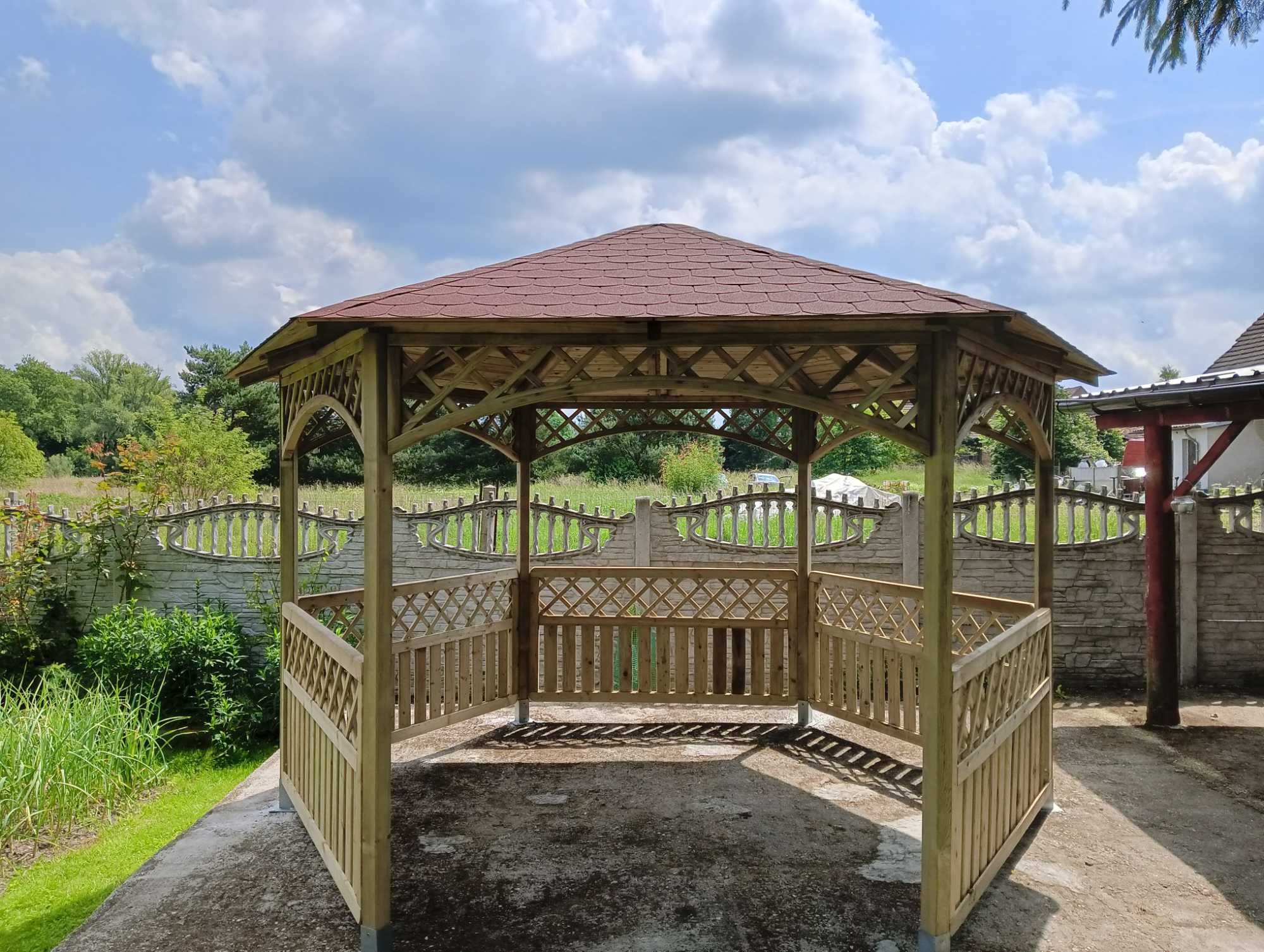 ALTANKA Ogrodowa NOWA Sześciokątna z DREWNA pergola PAWILON wiata