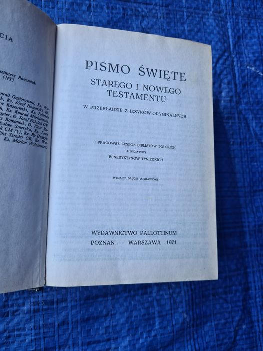 Pismo Święte Starego i Nowego Testamentu biblia tysiąclecia 1971 w. II
