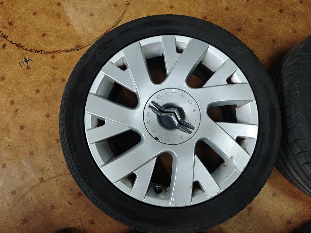 Koła citroen 17 oryginalne Felgi Opony Dekle Śruby 215/45r17 4x108