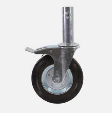 Kółka/Koła do Rusztowania warszawskiego z hamulcem Komplet 4szt 160mm