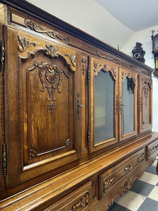 Вітрина сервант Франція дерево витрина дуб 3665