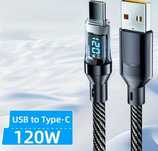 Kabel USB - USB C Szybki z wyświetlaczem 1M