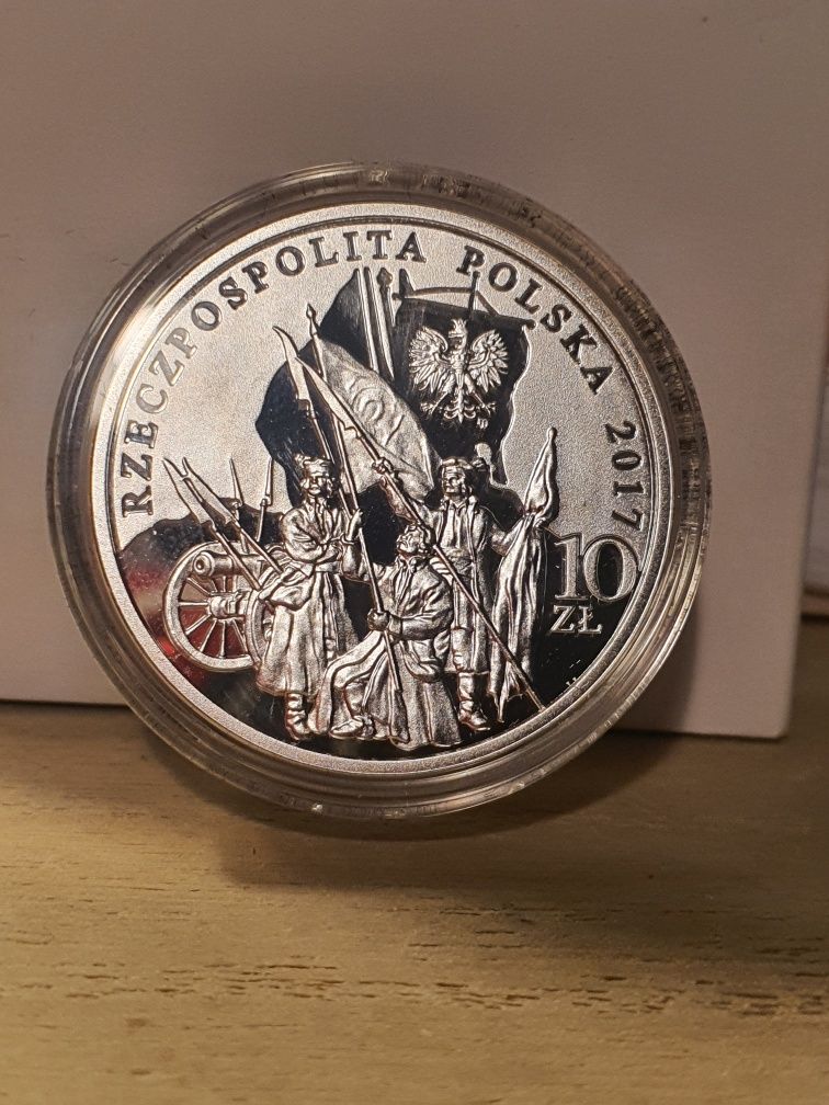 10 zł. 2017. 200 rocznica śmierci Tadeusza Kościuszki  srebro