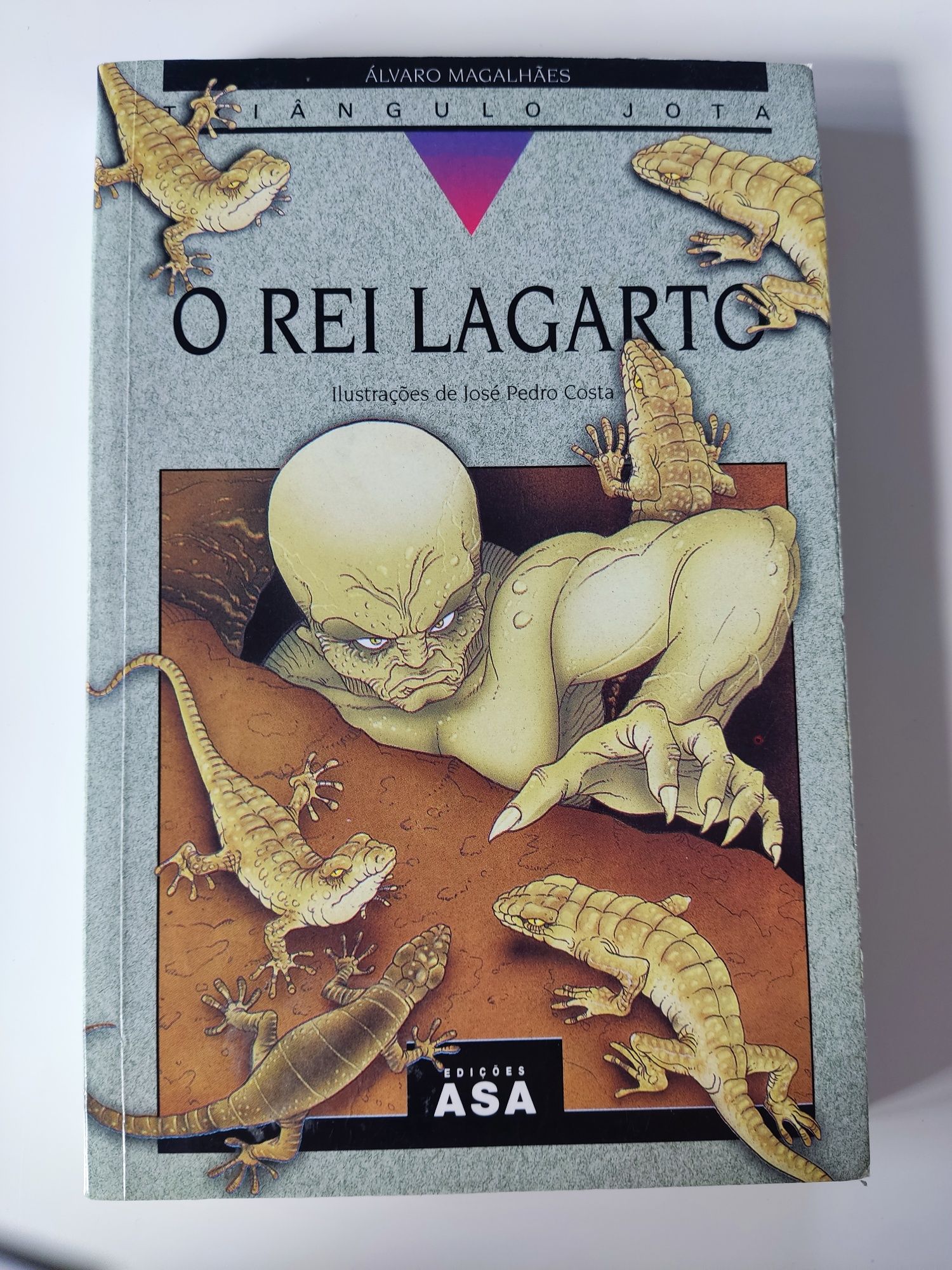 Livro O rei lagarto de triângulo jota