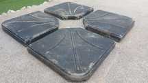 4 bases de guarda sol (conjunto para guarda sol grande)