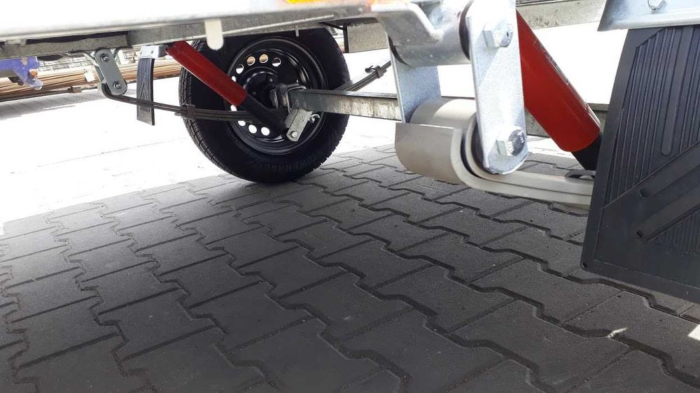 Przyczepka Suski 210x125x100 Resor amortyzator SOLIDNA DOSTAWA