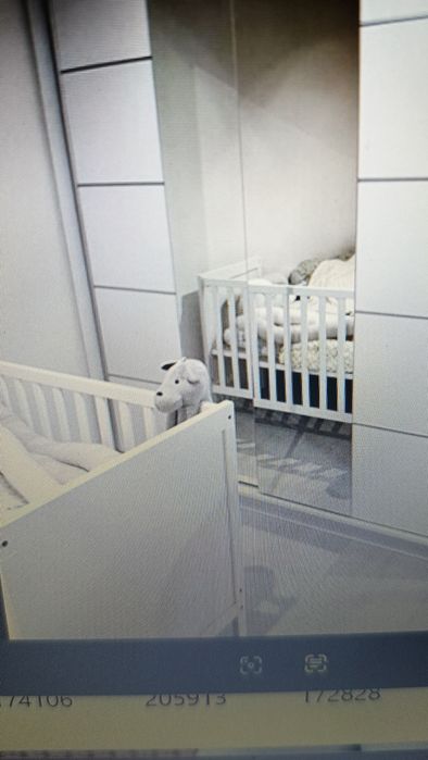 Białe łóżko łóżeczko 70 /150 cm z materacem