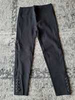 spodnie legginsy czarne Stradivarius nogawka 3/4 rozm. 38