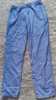 Włoskie spodnie z elastanem niebieskie