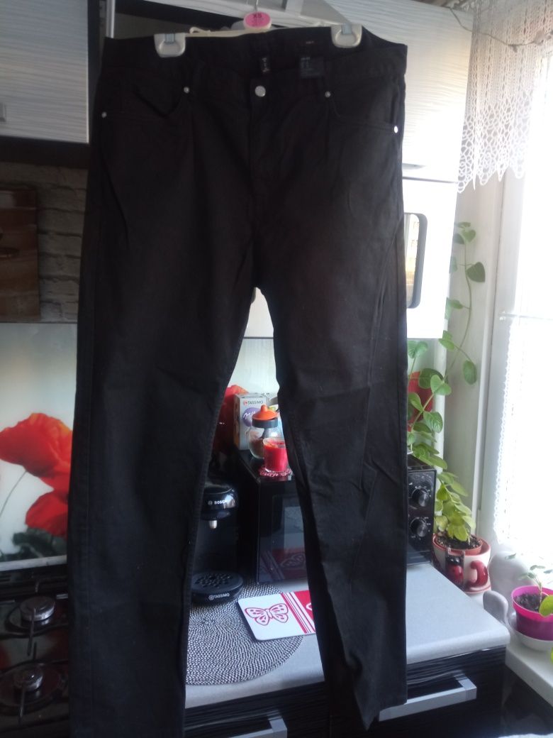Spodnie męskie jeans H&M czarne -36.Jak nowe