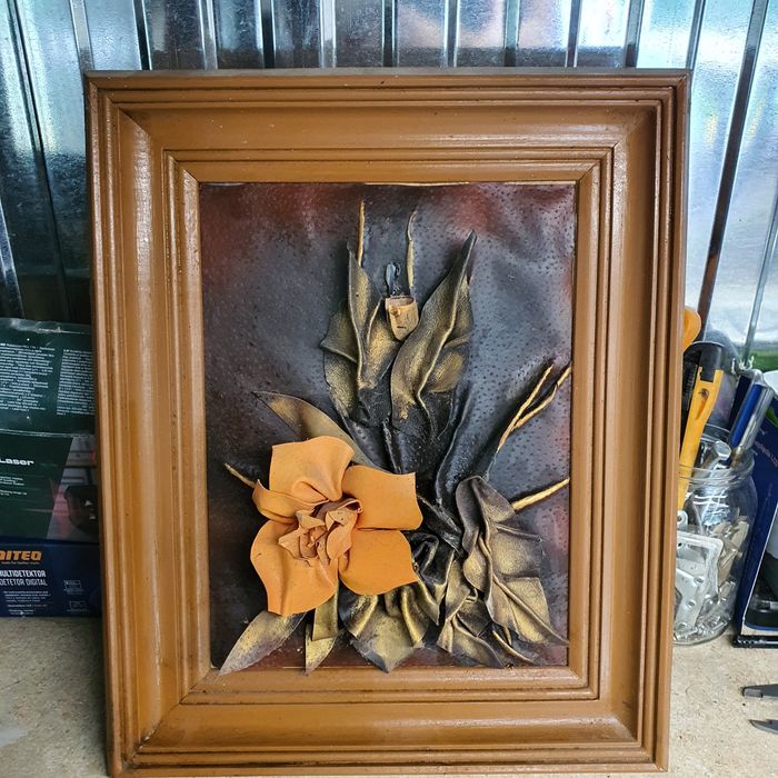 Obraz skórzany kultowy PRL