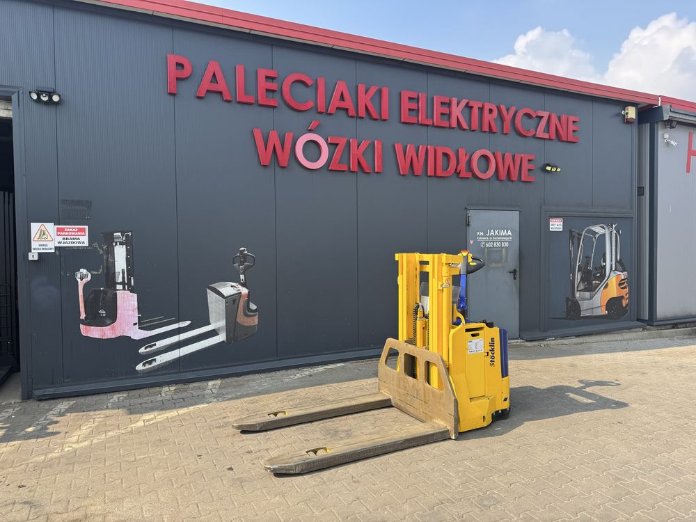 Paleciak elektryczny 1700 kg widły 150 cm Jak Nowy 2014 Stocklin