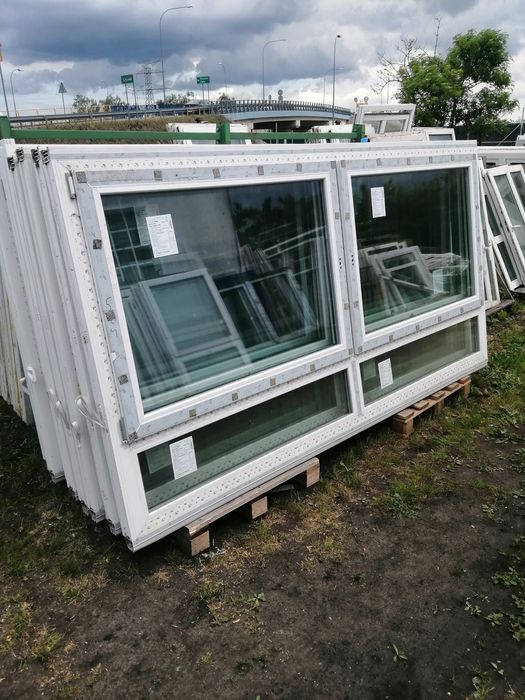 Okna nowe 3szybowe wym.280/144 na warsztat magazyn hale