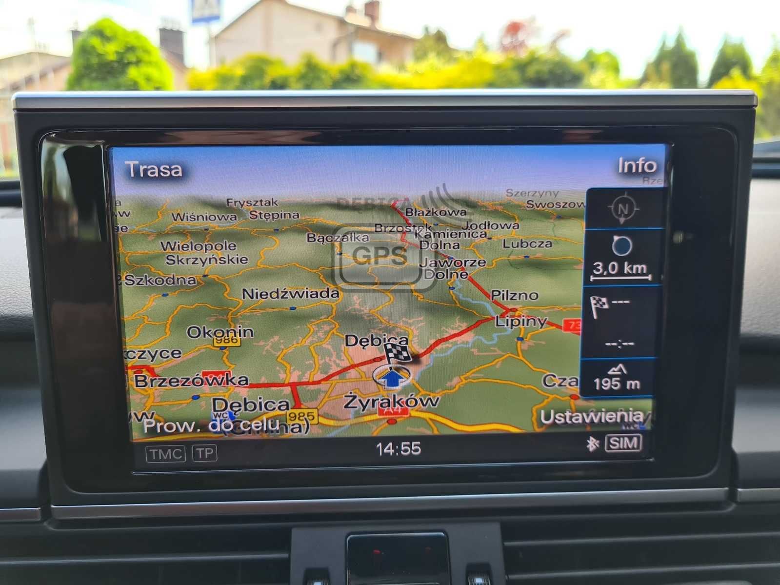Polskie Menu Audi Konwersja USA-EU MMI 3Gp A4 A5 A6 A7 A8 Q3 Q5 Q7 Map