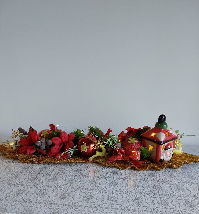 Decoração de Natal com luzes, 20x60cm, Handmade, nova