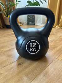 Kettlebell czarny 12kg