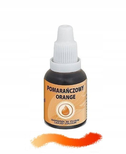 Barwnik Spożywczy W Płynie - Pomarańczowy - 20Ml
