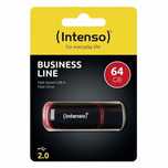 outlet pendrive intenso 64gb usb2.0 64 gb usb 2.0 czarny odczyt 28mb/s