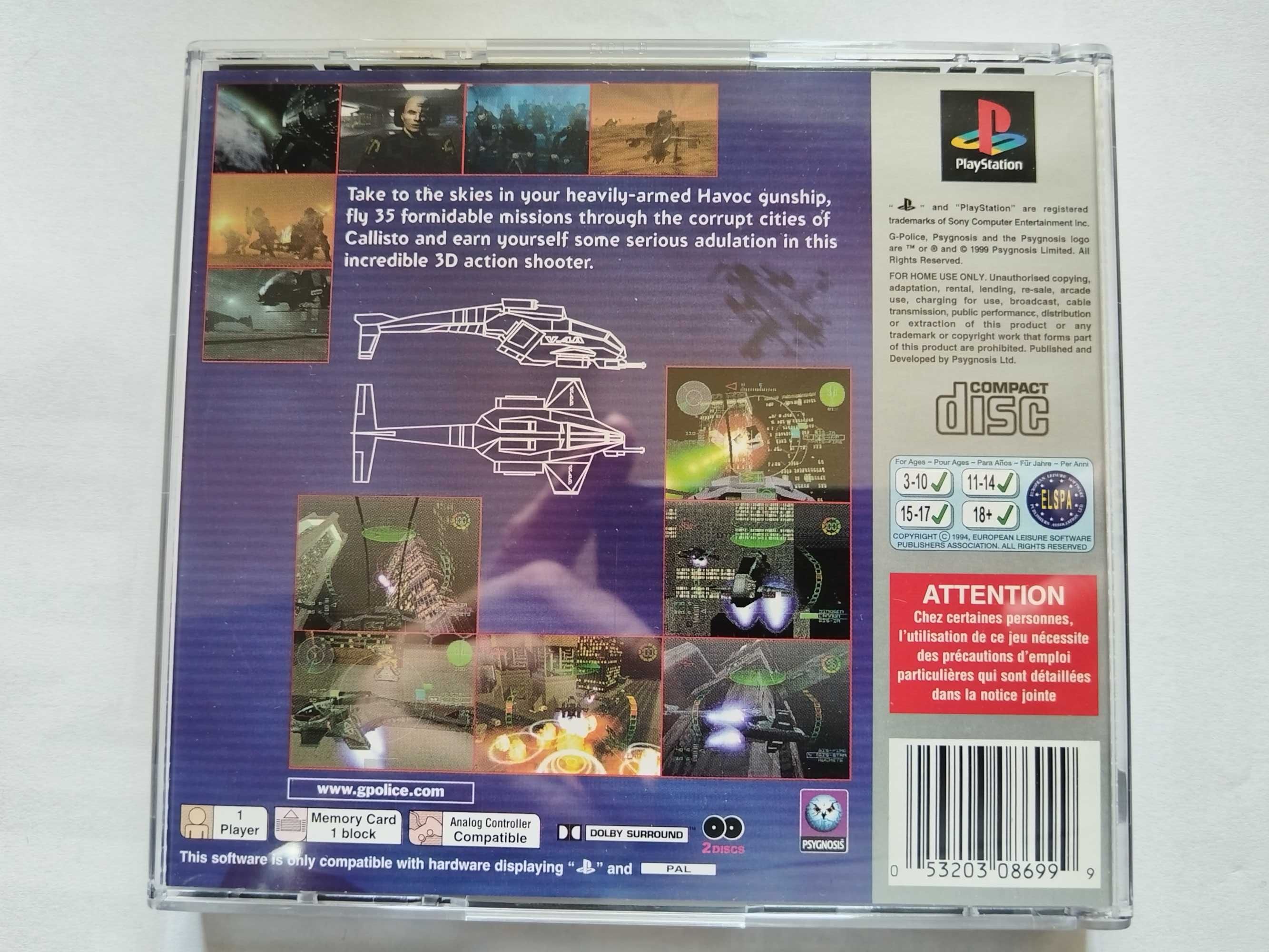 Gra G-Police na konsolę PSX, PS1, PSOne