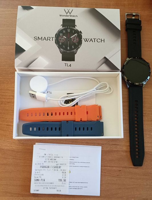 Smartwatch Tl4 stan bardzo dobry na gwarancji