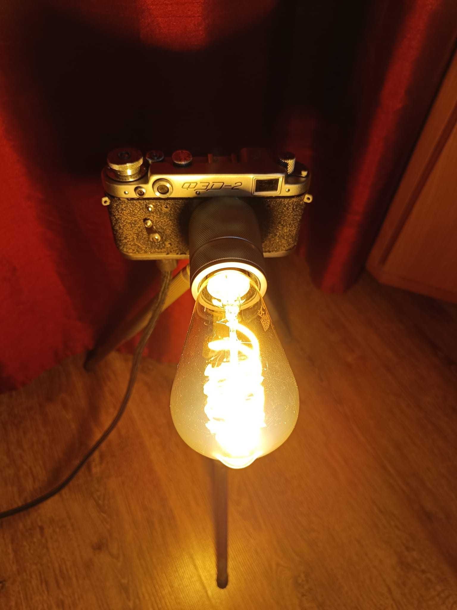Lampa z aparatu - lampa loft - retro PRL