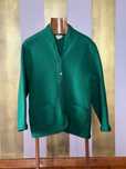 Casaco vintage, marca Rodier, sobretudo verde