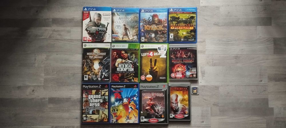 Диски на PS4, PS3, PS2, PSP, PS Vita, Xbox360