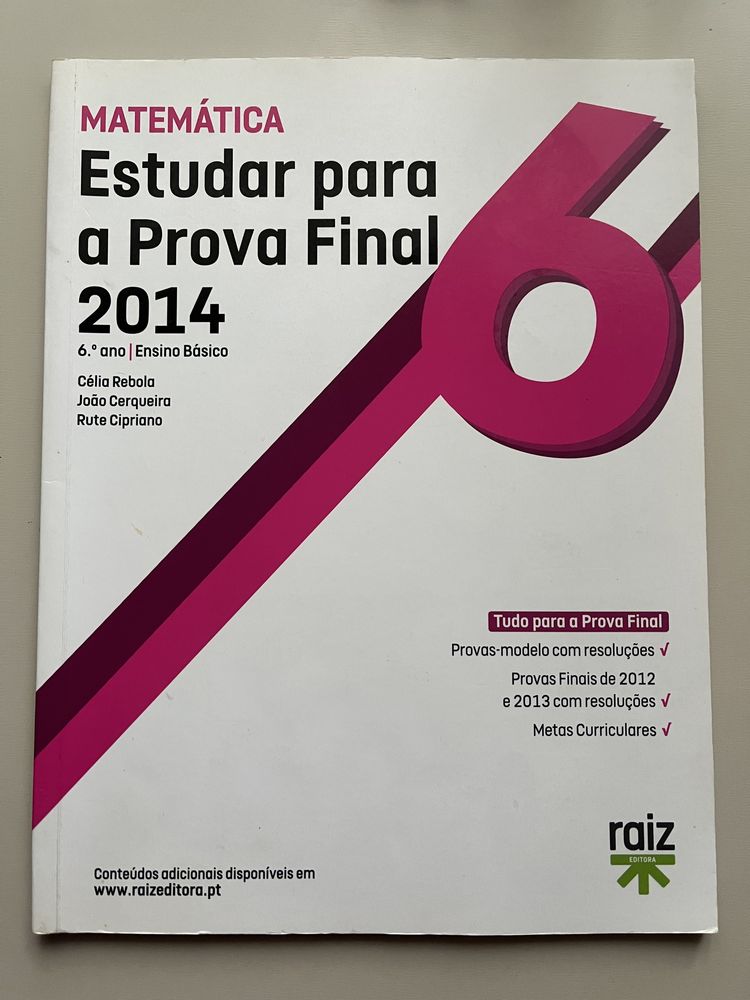 Manual de apoio de Matemática - 6.º ano