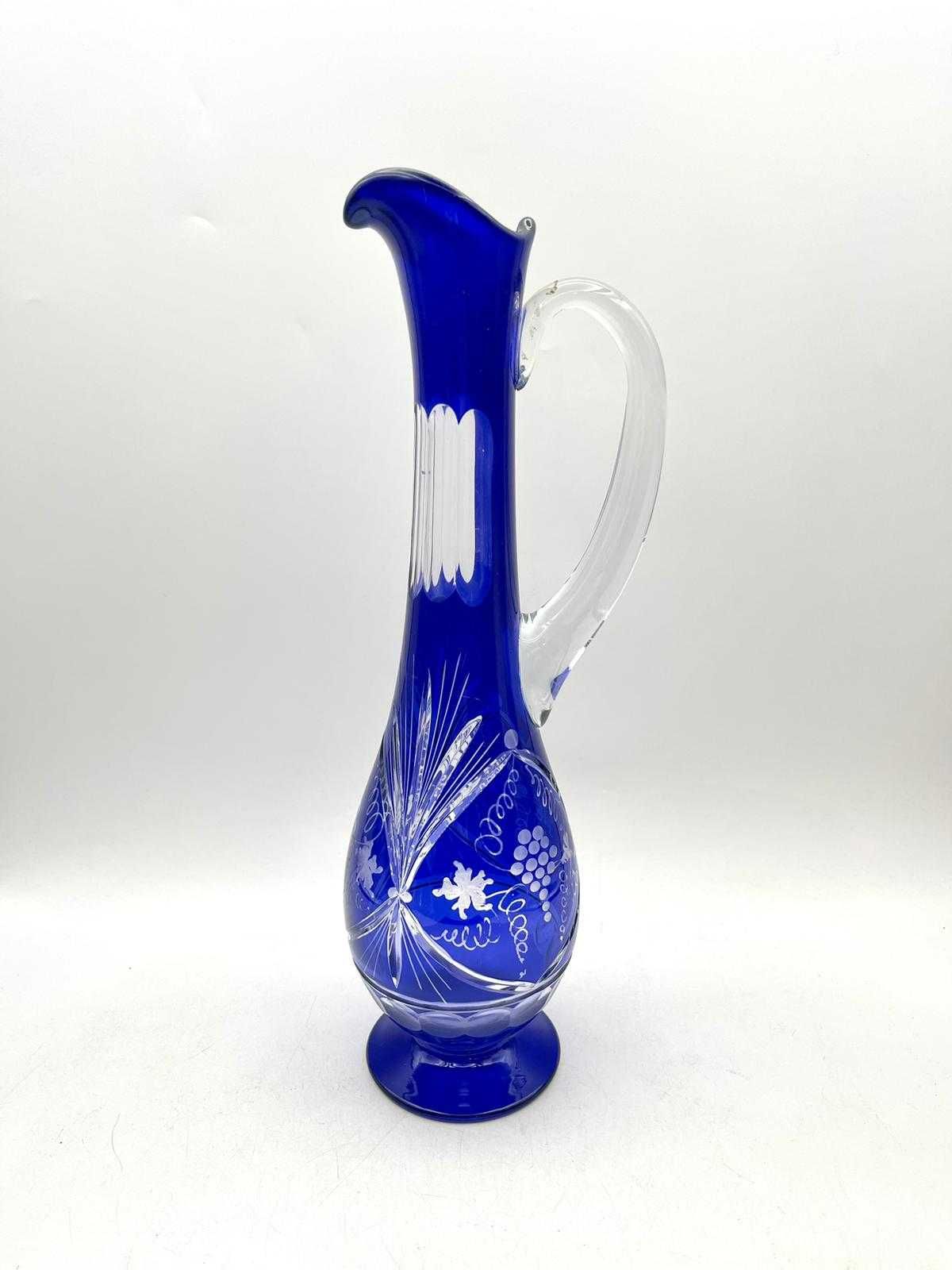 Garrafa em Cristal com Plaquinha em Porcelana