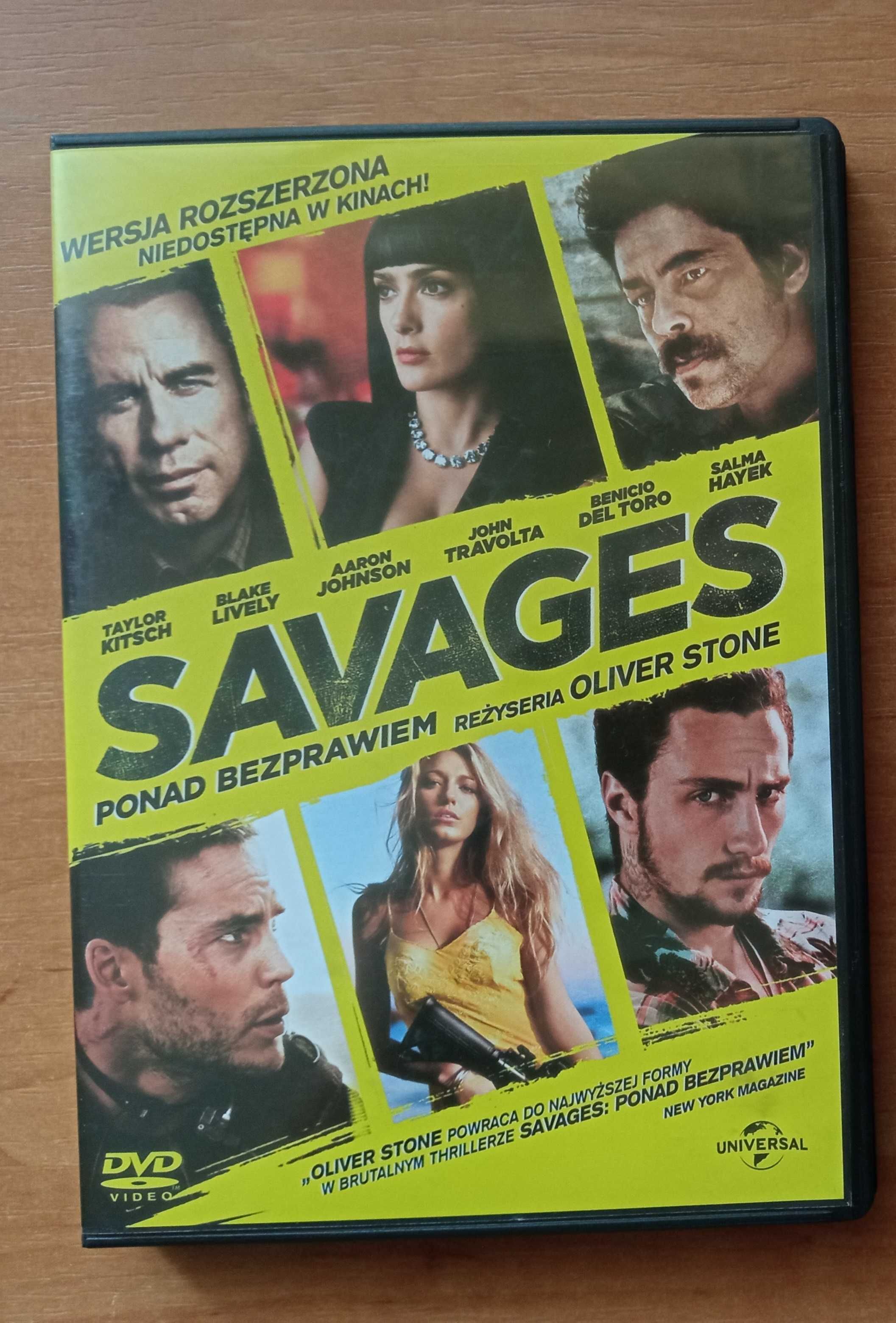 Savages Ponad bezprawiem DVD Oliver Stone