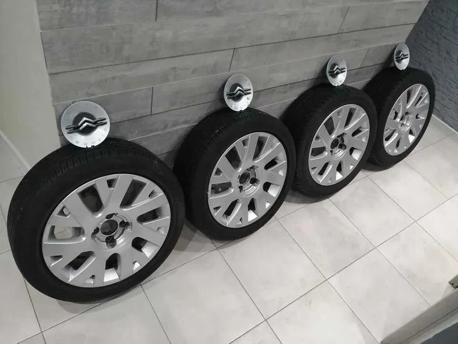 KOMPLET oryginalnych KÓŁ Alufelg r 17 Citroen C4 I 04-10 4x108 z opona