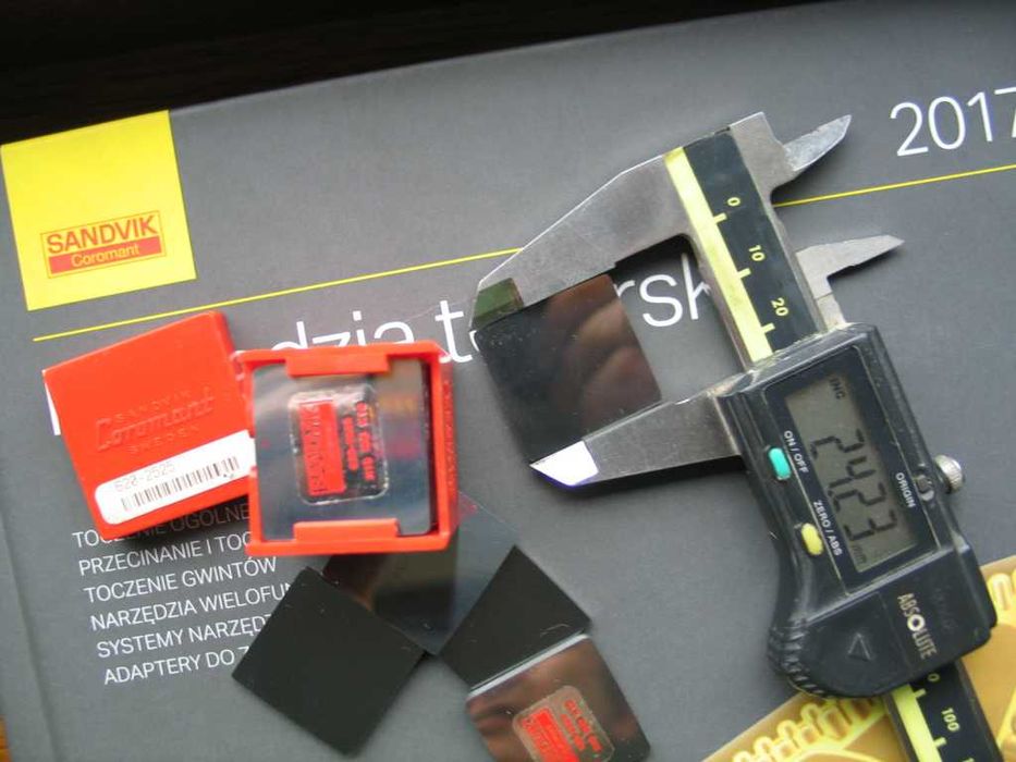 Płytka zdzierak skrobak Sandvik Festool Mirka cyklina lakiernicza