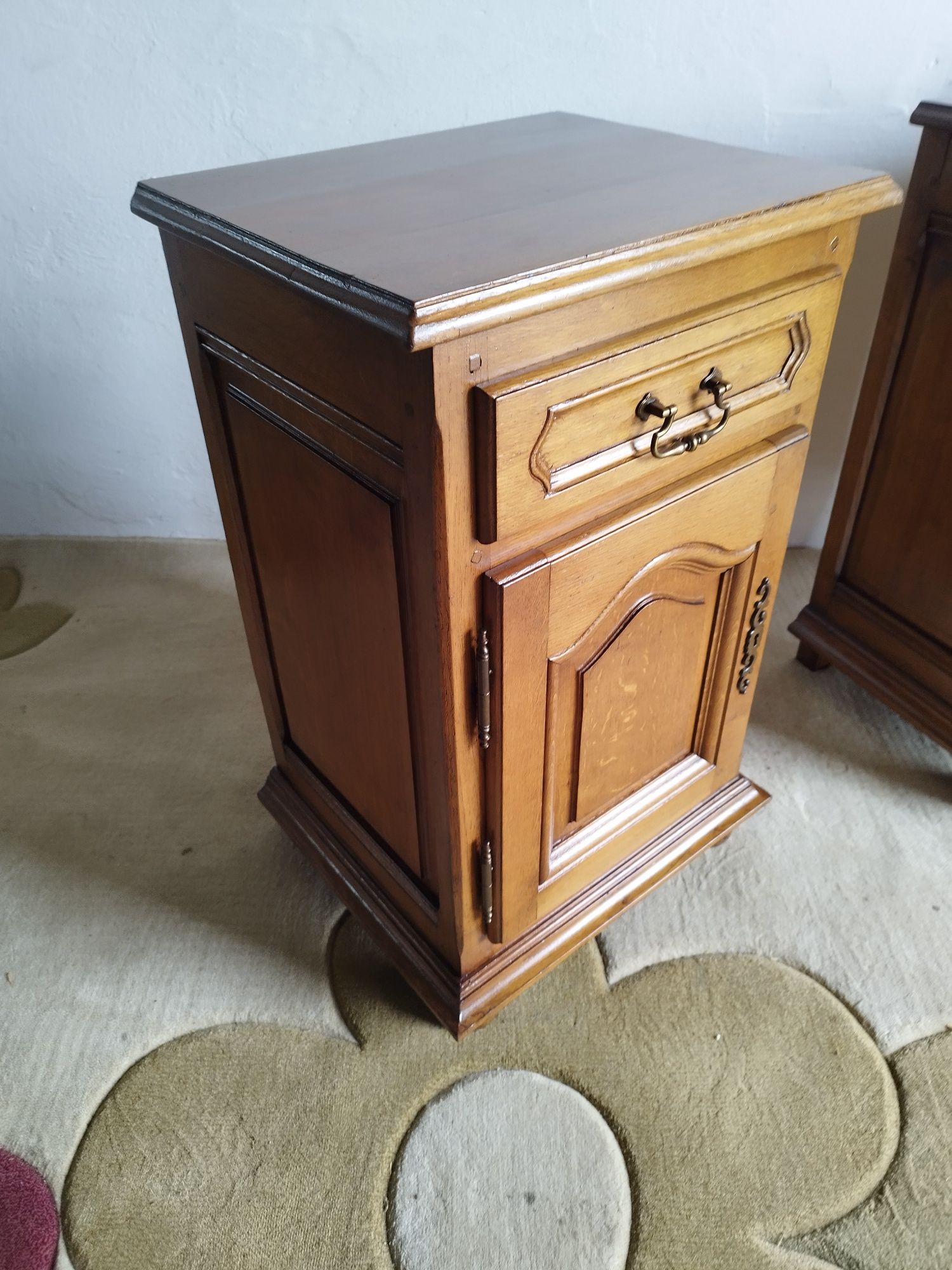 szafki nocne drewno dębowe Antyk Vintage