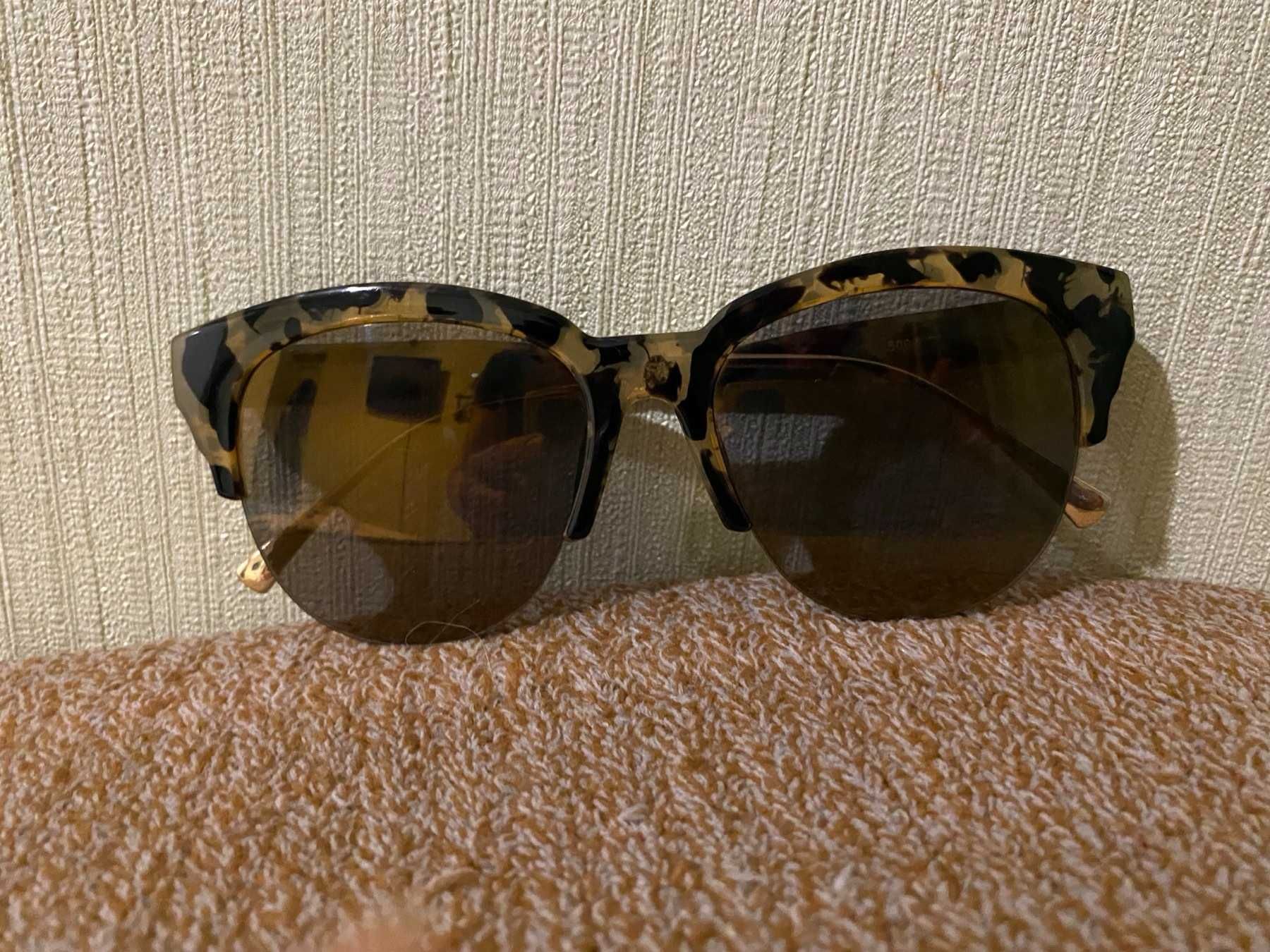 стильні трендові сонцезахисні окуляри Leopard/Польща