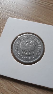 1 złoty 1966 r- PRL-Aluminium-nr 1- super stan.