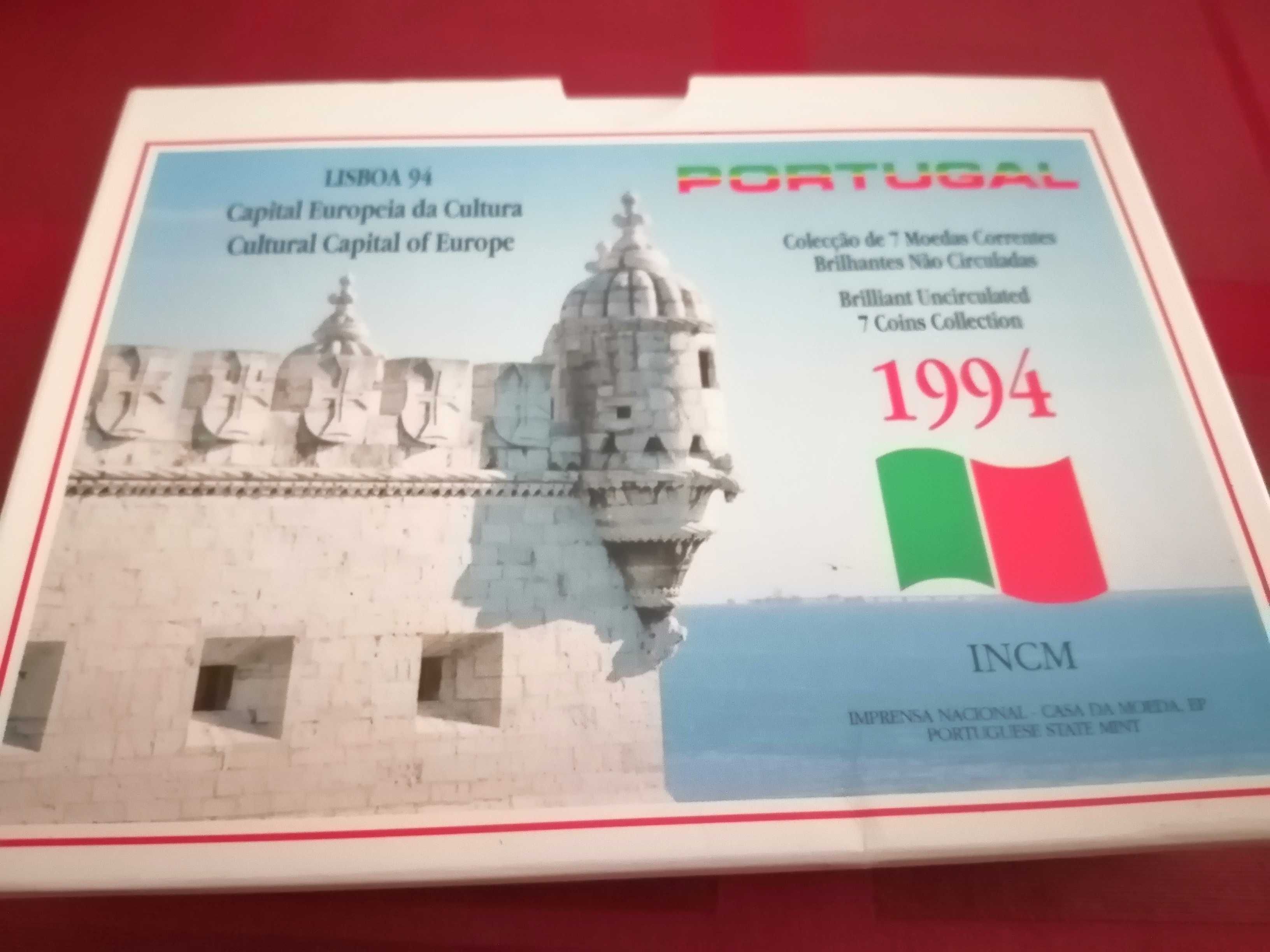 Carteiras de moedas Portuguesas. BNC, 1994, 1995