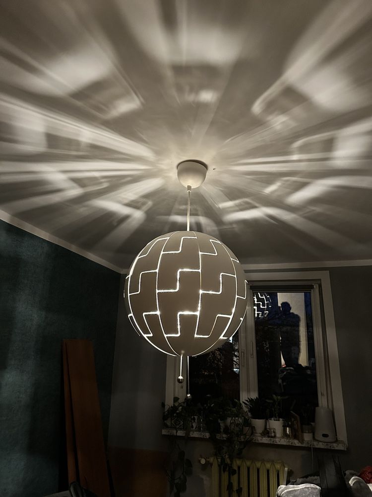 Lampa IKEA PS 2014 52 cm Biała Srebrna