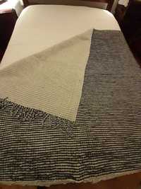 Manta preta de algodão com lã C 1.50 cm  por L 1.20
