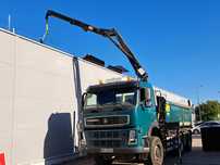 Usługi dzwigowe HDS + łyżka chwytakowa  Wywrotka 6x6 Transport