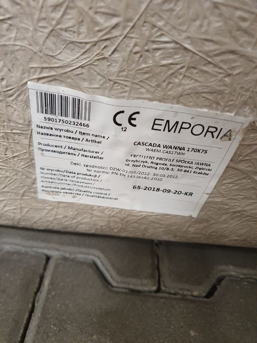 Wanna Cascada Emporia 170x75