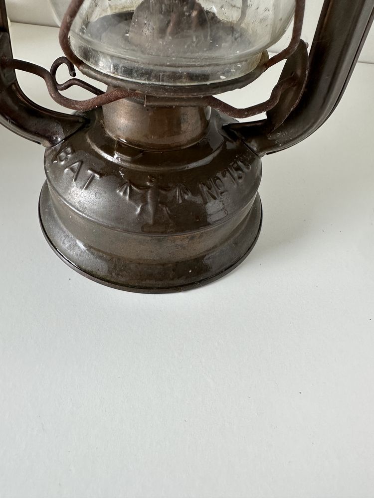 Lampa naftowa zabytkowa niemiecka Bat no 158