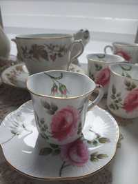 Shelley england rambler rose  , duo  , filiżanka ze spodkiem porcelana